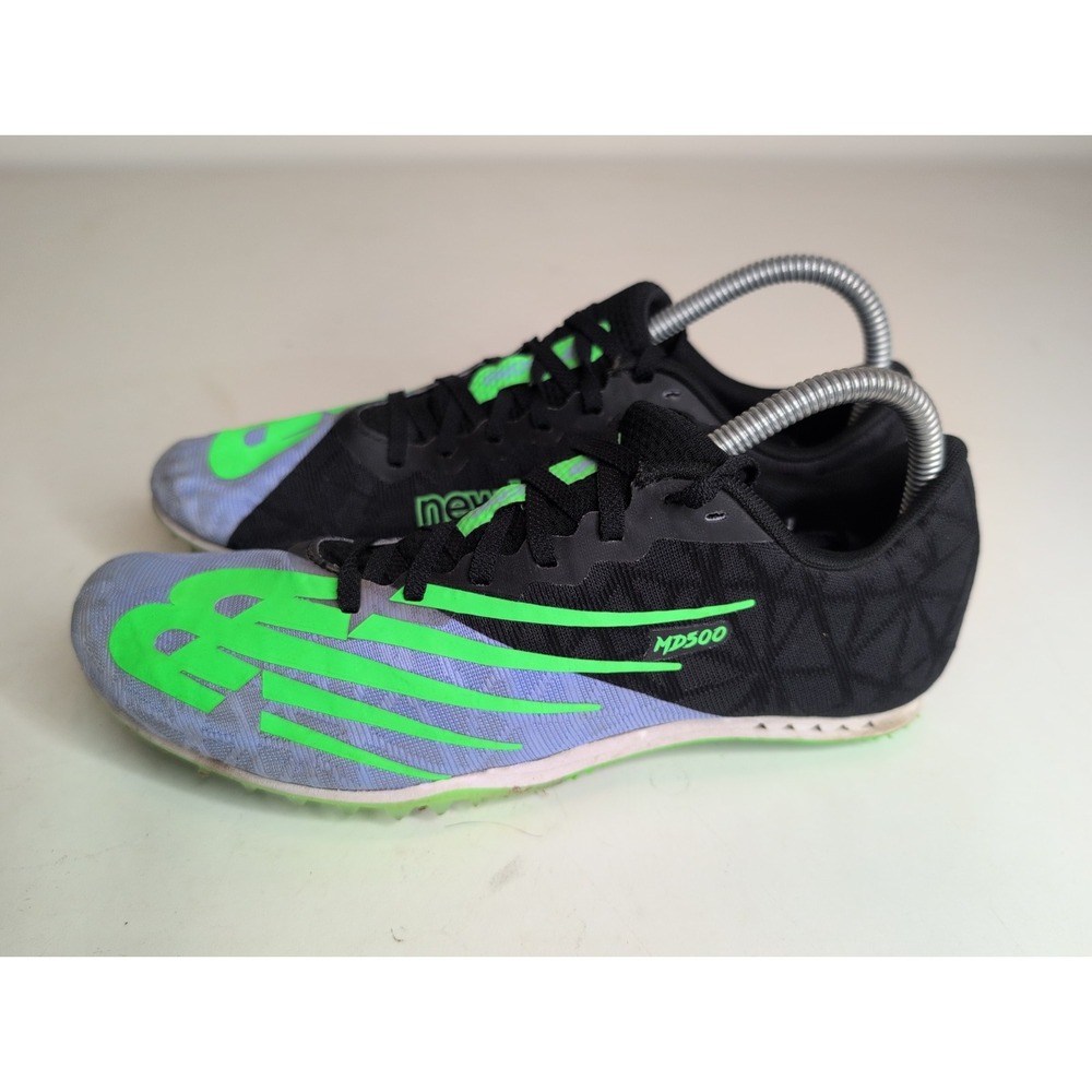 New Balance Womens 500 V8 MMD500F8 Blue Running Track Cleats Shoes Size 9.5 B